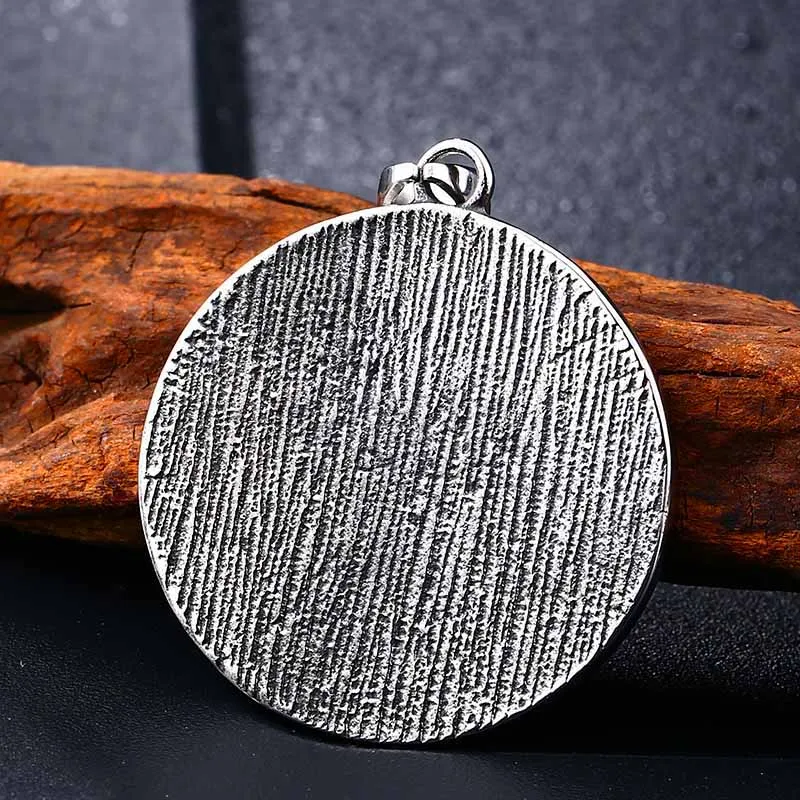 Beier stainless Viking Nordic Amulet Large Chain Men Norse Vikings Runes Wolf Pendant Necklace fashion jewelry BP8-326 | Украшения и