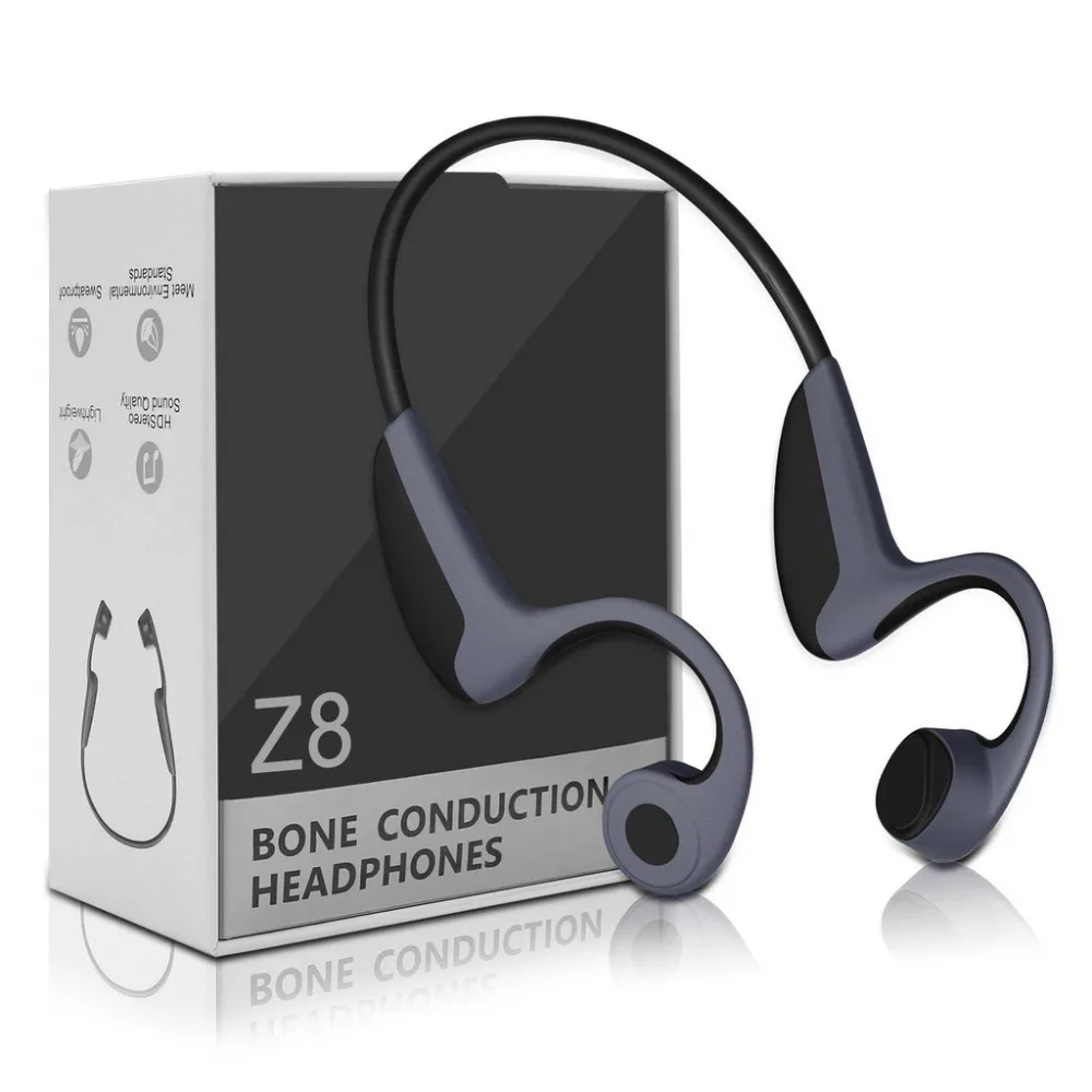 Оригинальные наушники Z8 Bluetooth 5.0 спортивные беспроводные с костной