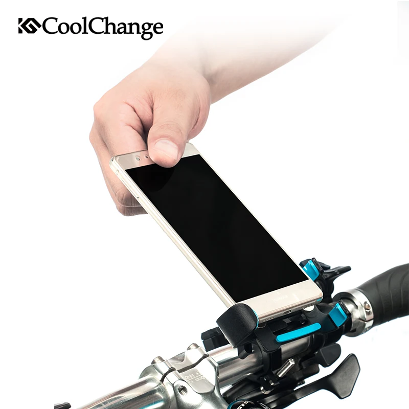 Регулируемая противоскользящая велосипедная подставка для телефона CoolChange