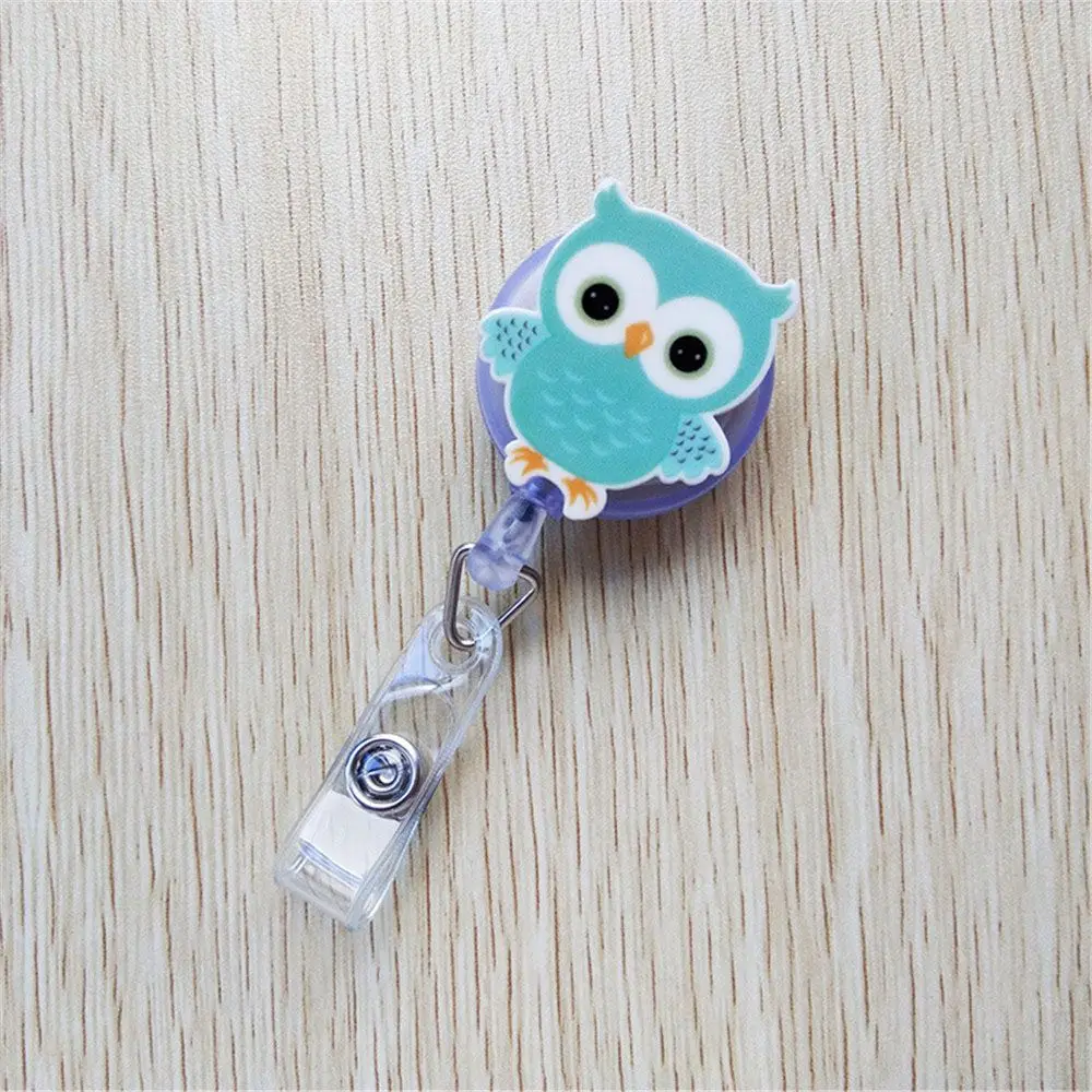 1pc Cute Cartoon Retractable Badge Reel Students Nurse Exhibition Pull Key Holder 60cm ID Name Card Korean Supplies|Бейджи и