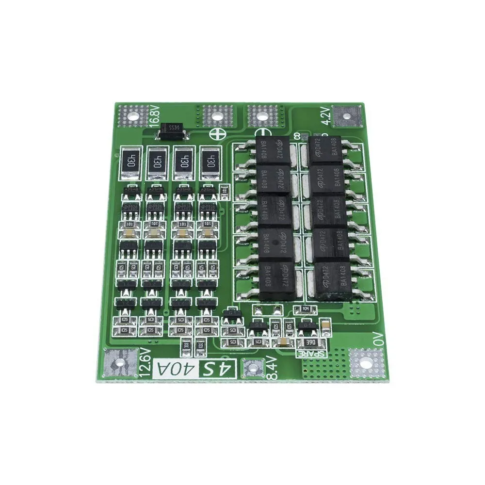 4S 40A литий ионный Батарея 18650 Зарядное устройство PCB плата защиты BMS с балансом для