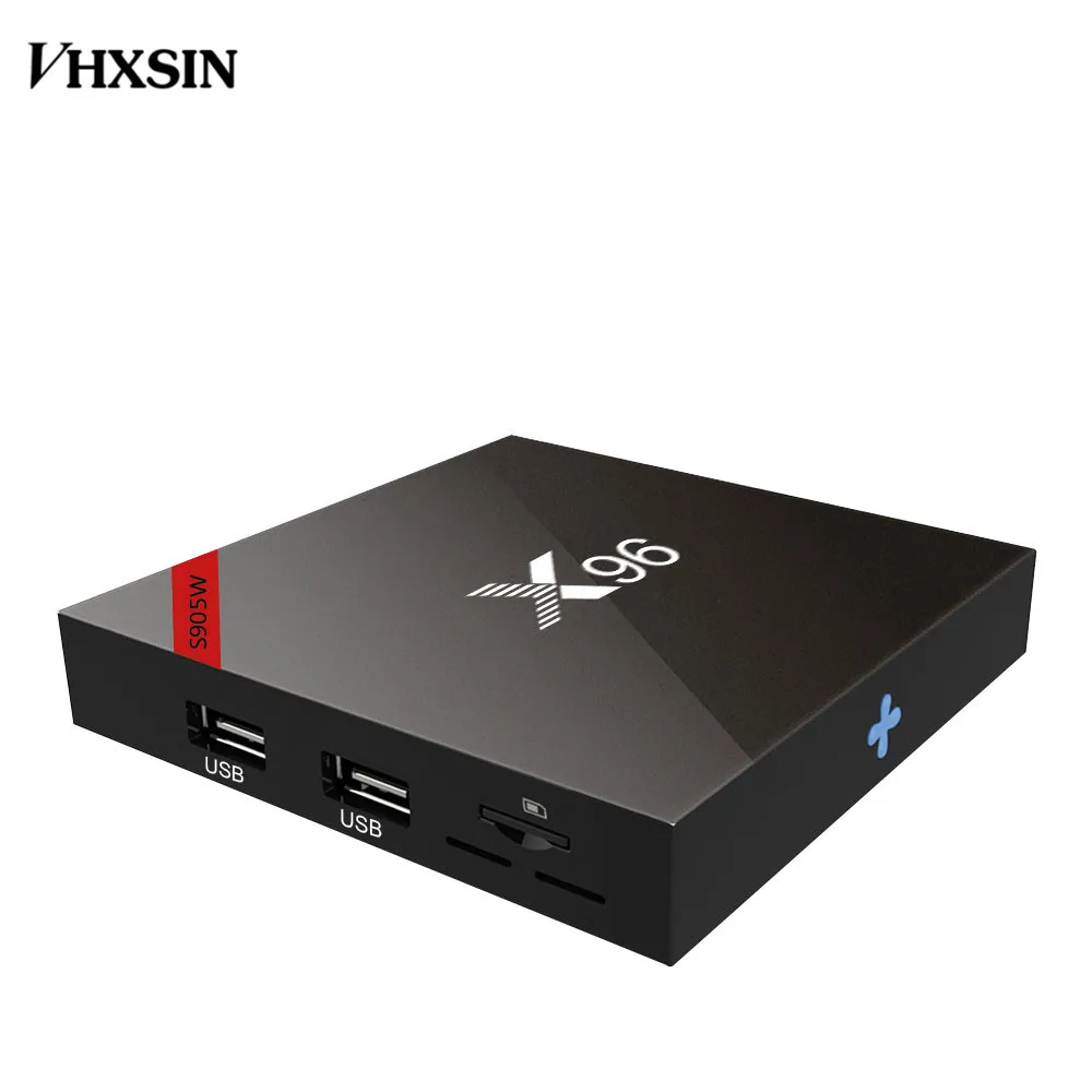 ТВ-приставка VHXSIN x96 Android 7 1 2 ГБ/16 ГБ четырехъядерный процессор Amlogic S905W поддержка