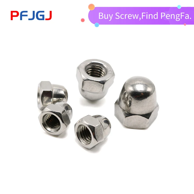 

Peng Fa DIN1587 304 колпачок из нержавеющей стали гайка 316 колпачок декоративные гайки 201 гайка M3M4M5M6M8M10M12M14M2M16M20