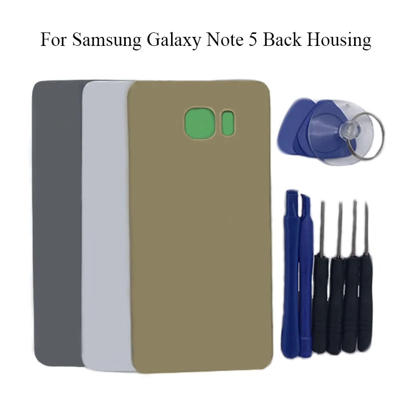 Задняя крышка аккумуляторного отсека для Samsung Galaxy Note 5 стеклянный чехол задней