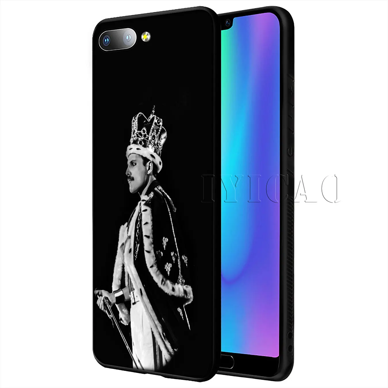 Мягкий силиконовый чехол для телефона IYICAO Queen Freddie Mercury Huawei Y9 Y7 Y6 Prime 2019 Honor 20 8C 8X 8 9 9X