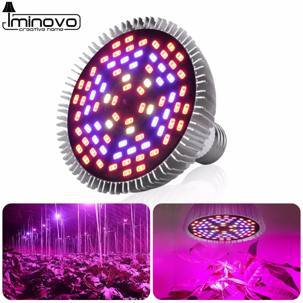 

Full Spectrum cfl LED Grow Light Lampada E27 30W 50W 80W 110V 220V Indoor Plant Lamp Flowering Hydroponics System IR UV Garden