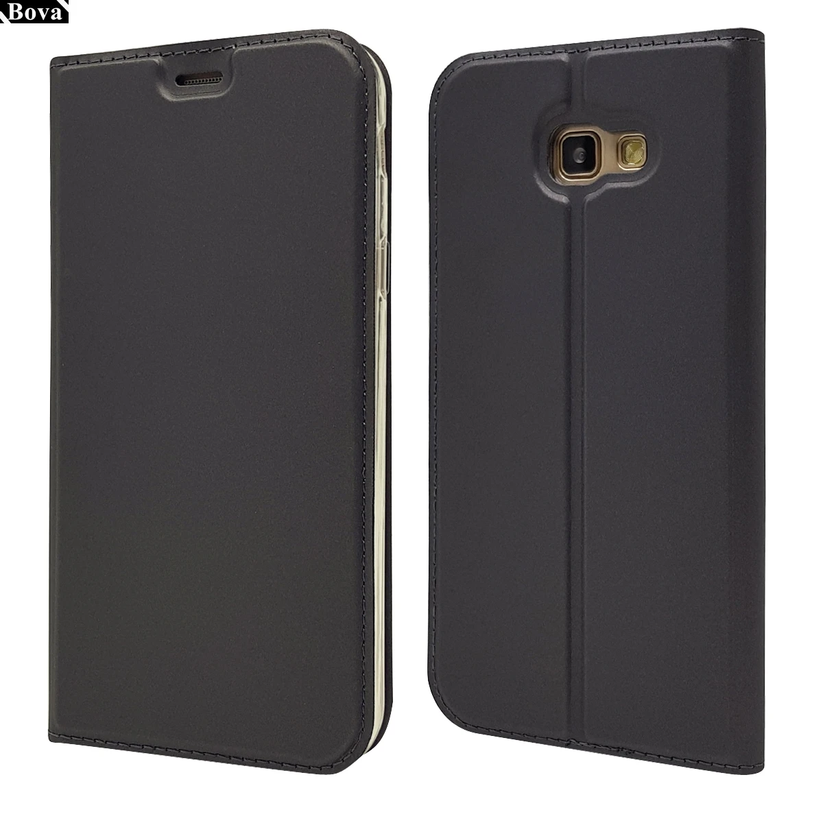 Gray Ультра-тонкий магнитное притяжение обложка чехол для Samsung Galaxy A7 a720f A7200 матовый защитный чехол - Цвет: Gray