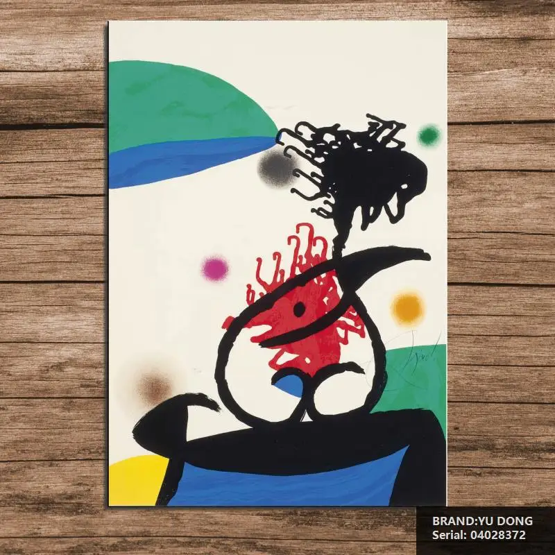 ХУАН МИРО МАНДАРИН DU NORD. tif Мультфильм Абстрактная Живопись Маслом Рисование