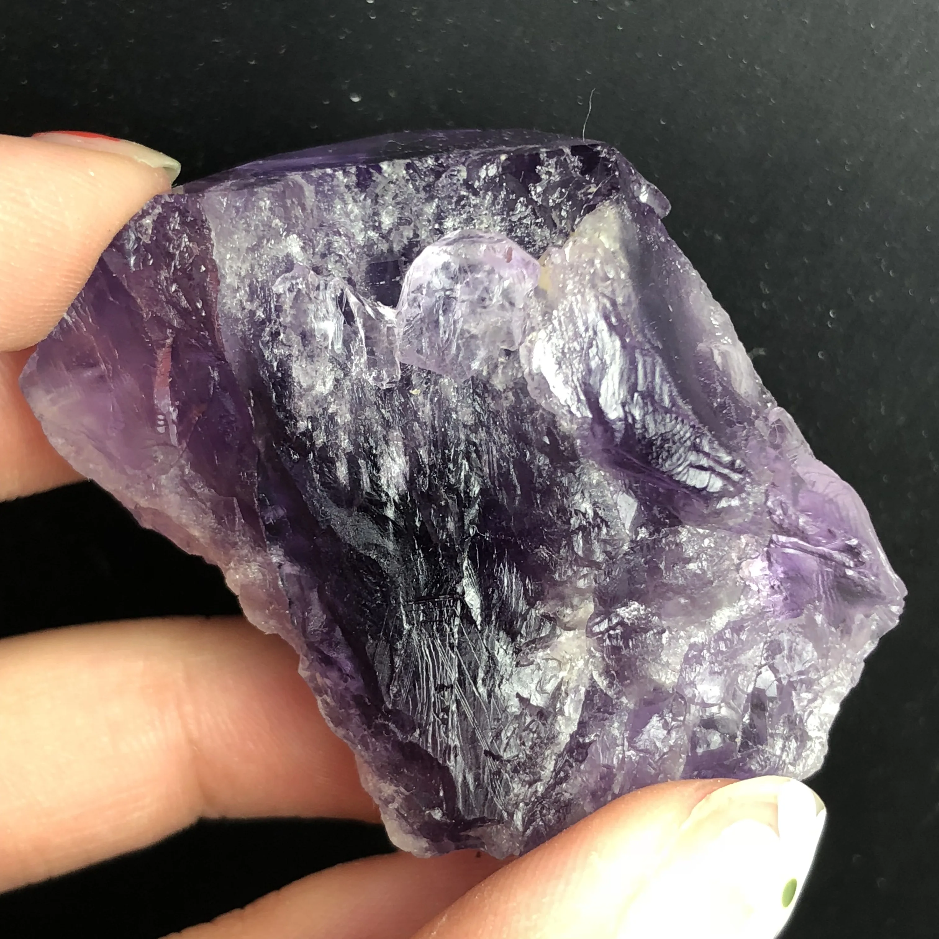 Натуральный грубый фантазия Аметист минеральный образец Кристалл из