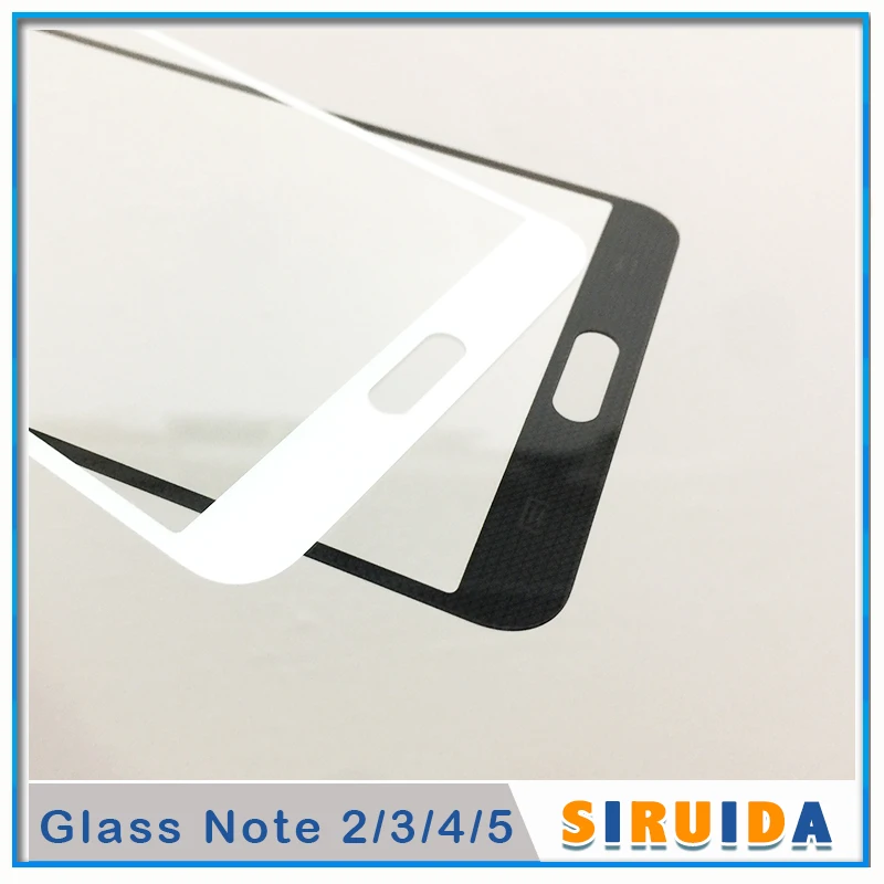 Замена для samsung Galaxy Note 2 3 4 5 II III N7100 N9005 N910F N920 ЖК-экран передняя внешняя стеклянная линза+ Инструменты