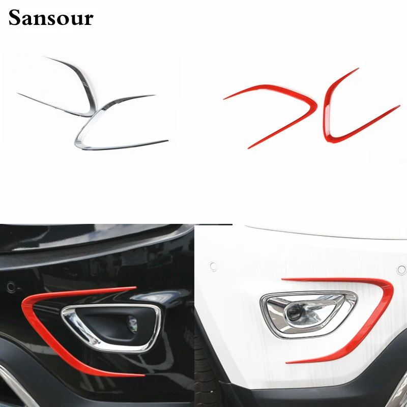 Наклейки на передние противотуманные фары из АБС пластика 2 шт./лот отделка рамы