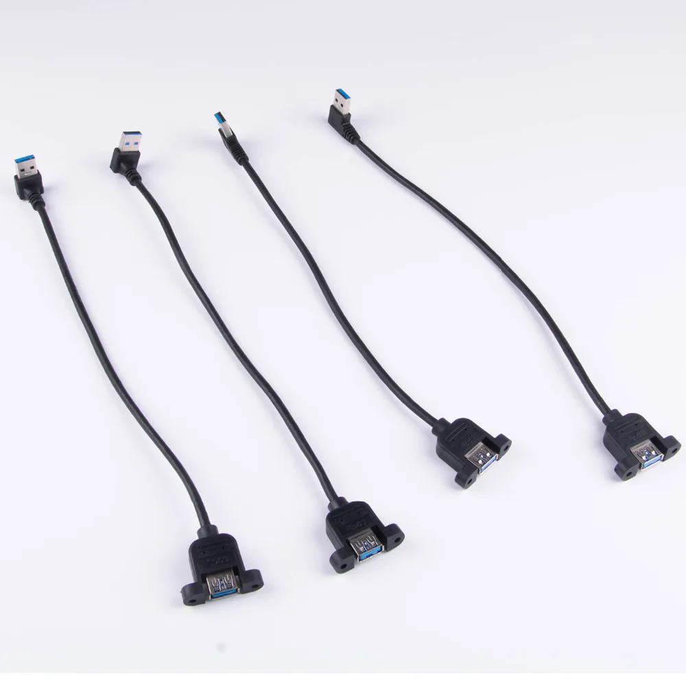 Удлинительный Кабель USB 3 0 с левым и правым наклоном м/0 6 м |