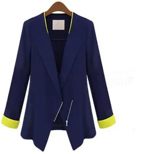 пиджак женский2014 Topshop женщины блейзер три четверти женщин инновационные косой