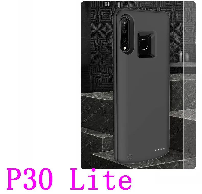 P30 Lite-Black Для huawei Nova 4 4e тонкий противоударный чехол для зарядного устройства для huawei P30 Pro Lite Honor View V20 запасной внешний аккумулятор задняя крышка - Цвет: P30 Lite-Black