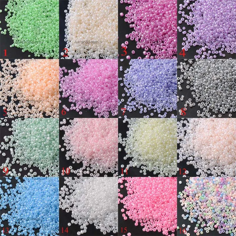 Бисер для самостоятельного изготовления ювелирных изделий 3 мм 1000 шт. смешанные
