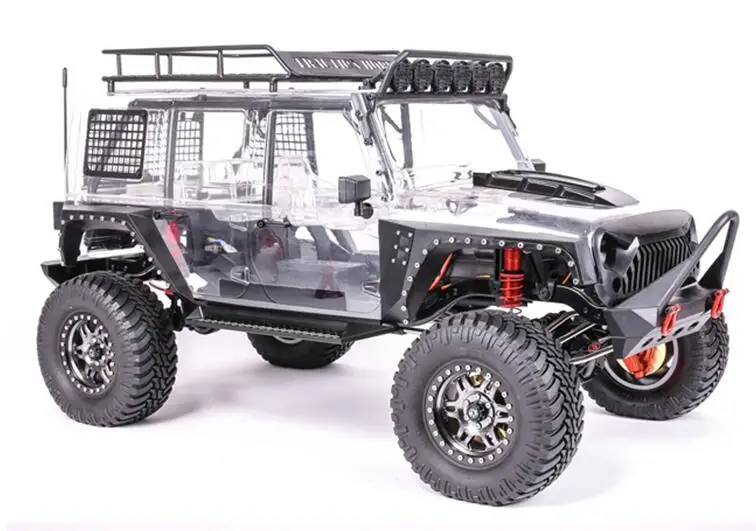 car with clear body 1/8 масштаб пульт дистанционного управления тяги хобби основатель II 4x4 Cralwer грузовик RC - Цвет: car with clear body