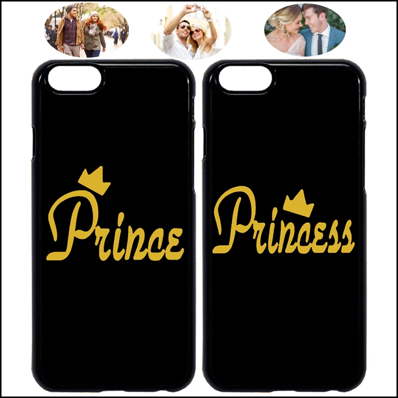 Пара чехлов для телефона Prince Princess черный чехол iPhone X XR 7 8 Plus XS Max 6 6s и Samsung Galaxy +