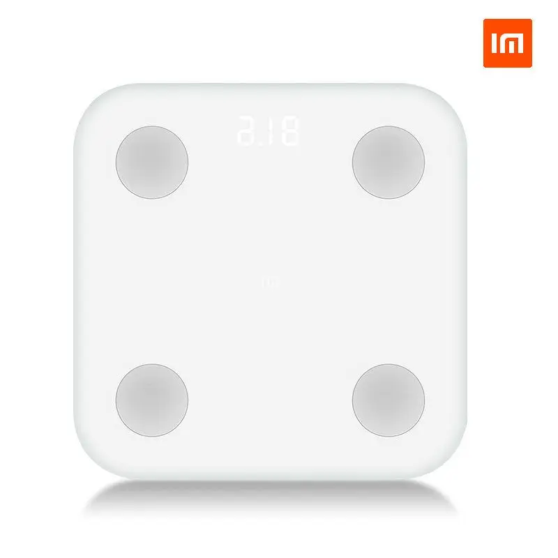 Оригинальный Смарт весы xiaomi Body Fat ультра тонкий простой внешний вид BMI BMR вязкий