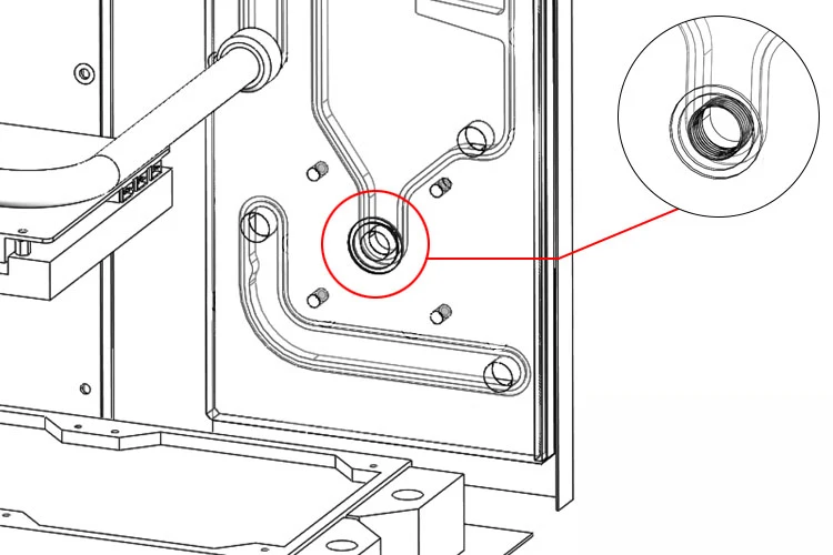 Barrow Acrylic Board as Water Channel use for LIAN LI O11 Dynamic Computer Case / Screw Fix/Instead Reservoir/5V 3PIN RGB Light