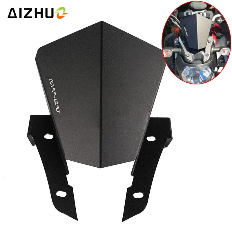 CNC алюминиевый мотоцикл лобовое стекло лобового стекла для Yamaha MT07 MT 07 FZ07 2013 2015 2014