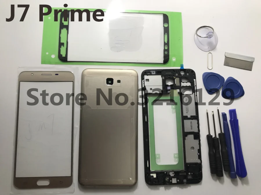 Полный Корпус чехол средняя рамка Батарейная дверь + ЖК панель Стекло наклейка