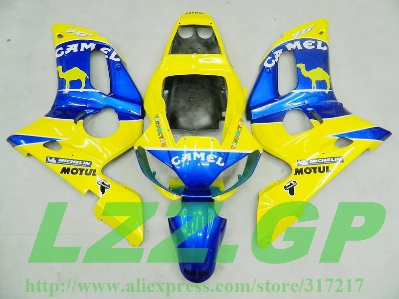 

Injection yellow blue fairing kit for Yamaha YZF-R6 98-02 YZF R6 98 99 00 01 02 YZF 600 R6 1998 1999 2000 2001 2002 fairing pa