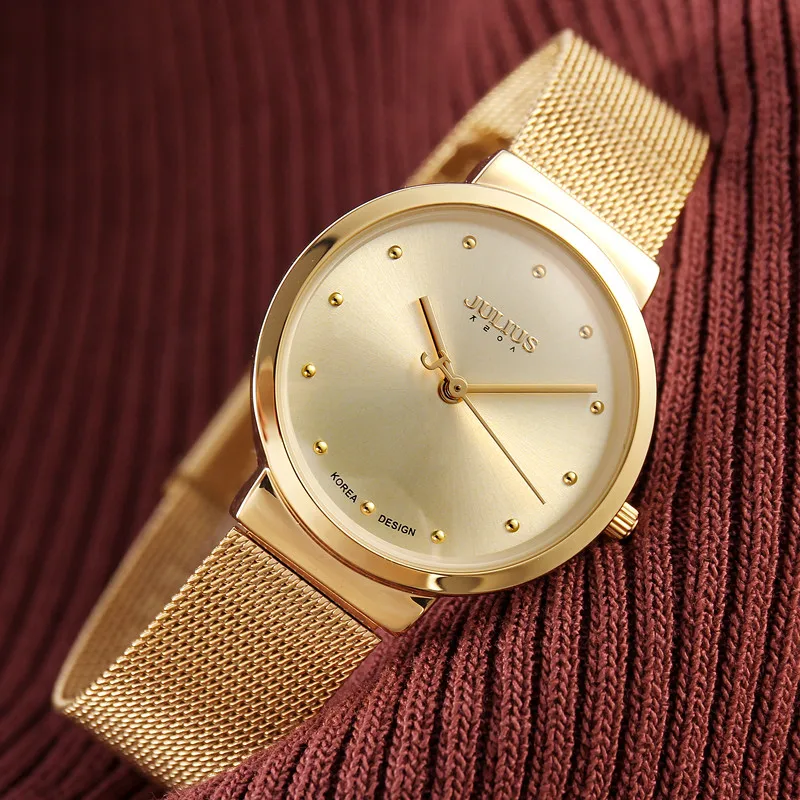 Ultrathin Women Fashion Casual Watch Rose Gold Mesh Steel Quartz Hour Lady Simple Silver Wristwatch Teen Girl Clock Luxury Gift enlarge