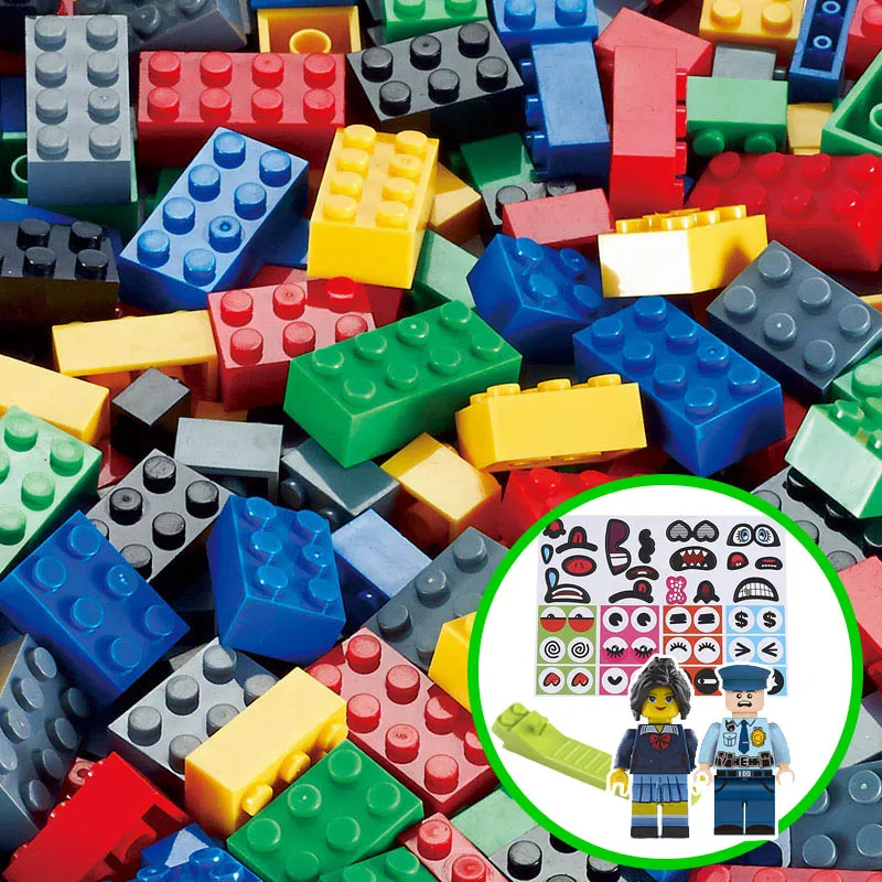 1000 набор классических строительных блоков сделай сам конструктор город детали