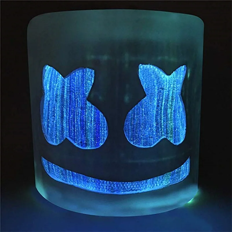 Yacn DJ шлем мarshmello & Led маска косплей музыкальный фестиваль полный головные шлемы