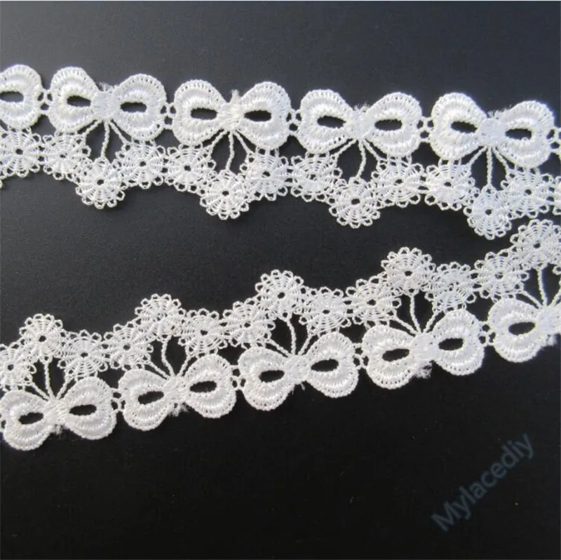 Бант из полиэстера 2 ярда с кружевной отделкой лента Швейное Ремесло | Дом и сад