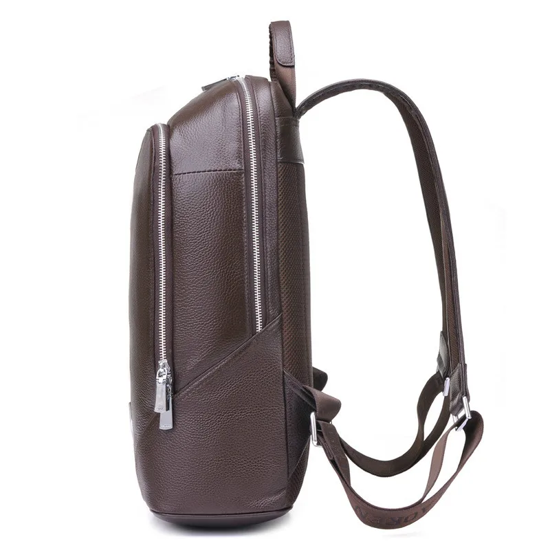 Рюкзак для ноутбука из коровьей кожи 14 дюймов высококачественный кожаный