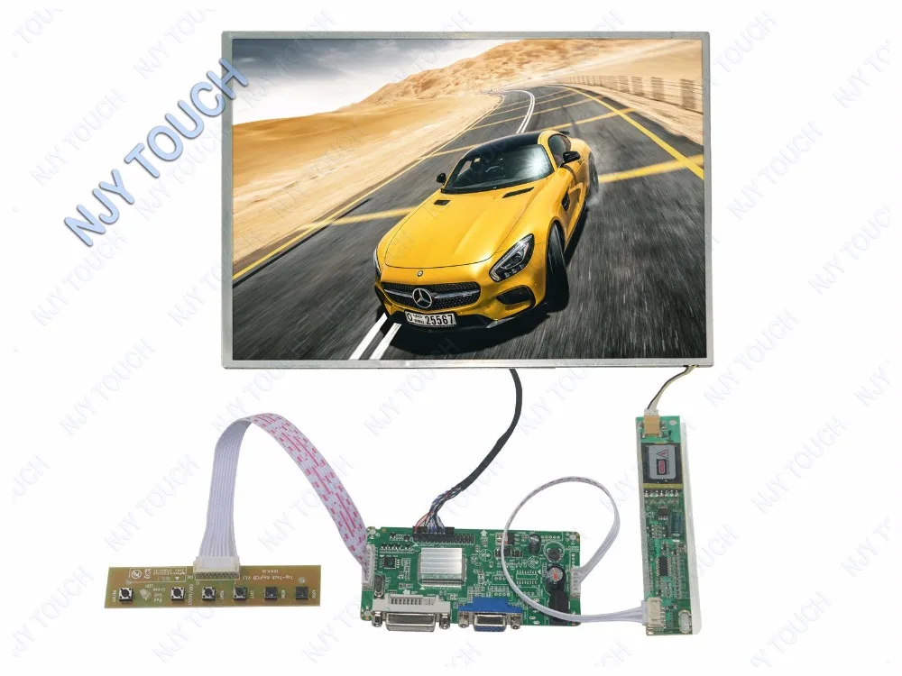 VGA HDMI DVI набор для платы ЖК-контроллер плюс 12 1 дюймов N121X5 1024x768 ЖК Экран Панель |