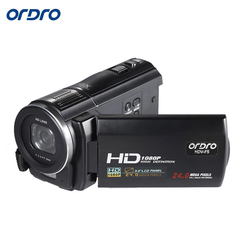 Ordro HDV F5 1080P видеокамера 3 0 &quotсенсорный экран LCD Цифровая камера Анти встряхивание