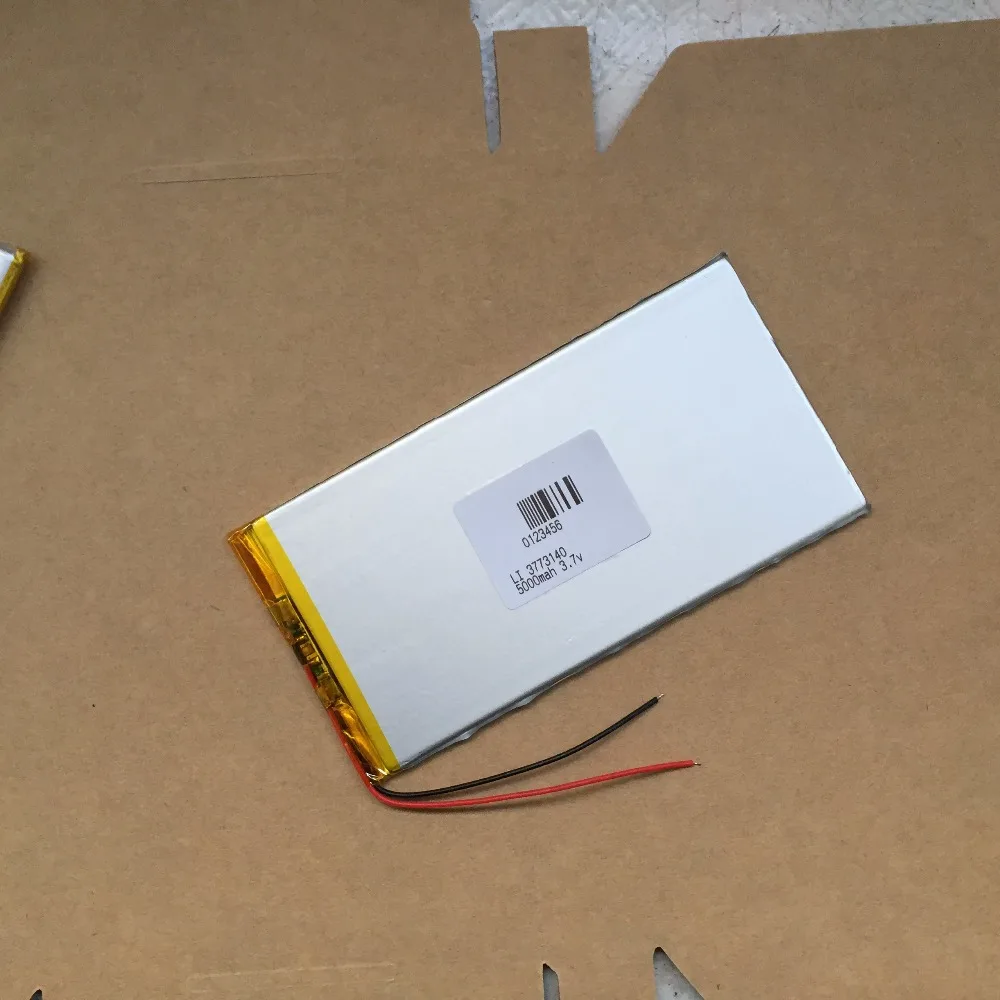 3.7V 5000mah 3773140 Polymer Lithium Li-Po Rechargeable Battery For GPS PSP DVD PAD DIY E-book Tablet PC Power bank | Электроника