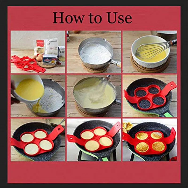1 шт. антипригарный инструмент для приготовления Блинов с круглым сердцем