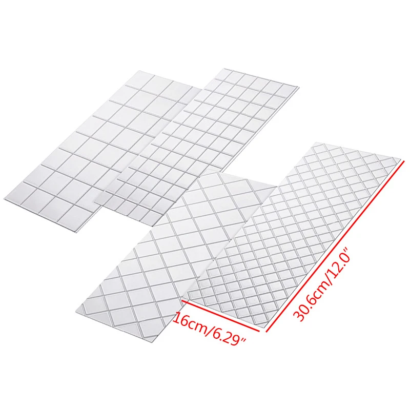 4 PCS/Set DIY Cake Plastic Transparent Texture Lattic Roll Rattan Mat Border Decorating Tools Mold Fondant Molds | Дом и сад