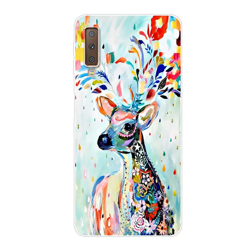Для Samsung Galaxy A7 2018 чехол мягкий TPU для телефона A750F A750 SM-A750F A 7 силиконовый | Мобильные