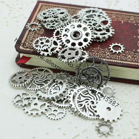 100 шт. подвески в античном стиле|gear pendant|charms gearantique silver charm |