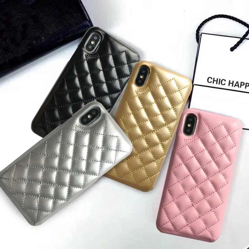 Элитный бренд кожаный чехол для телефона для iphone 5 5s 6 6s 7 8 plus ромба PU задняя крышка для iphone X XR XS MAX Модный чехол s
