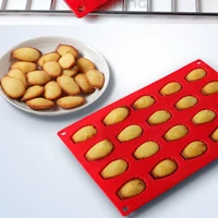 20grids madeleine silicone cake mold shell red bakeware molds cake decorating kitchen tool baking biscuits jelly mold