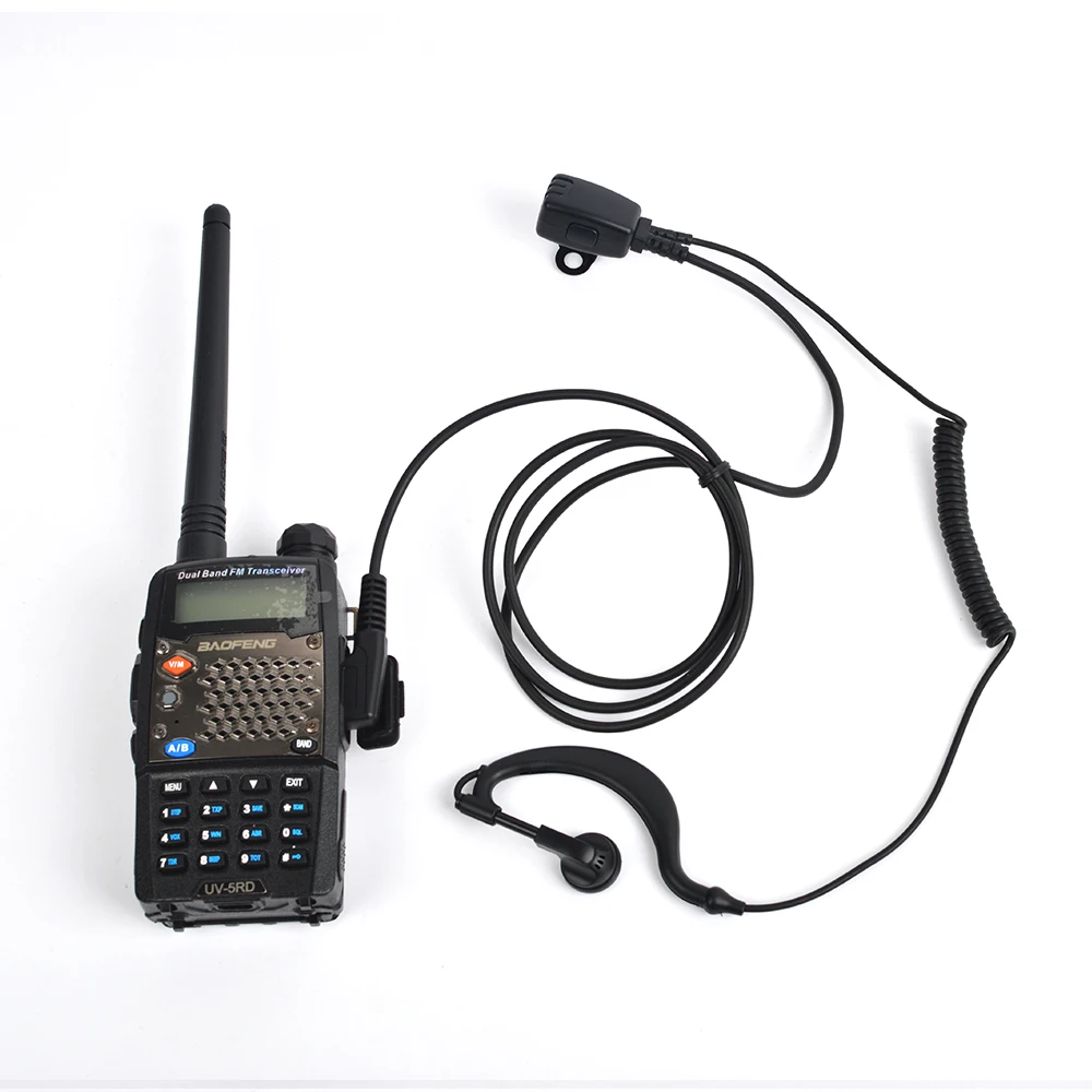 5 шт. HYS NA G03H черный удобно 2 Pin Динамик G Форма high fidelity Walkie Talkie двухстороннее радио