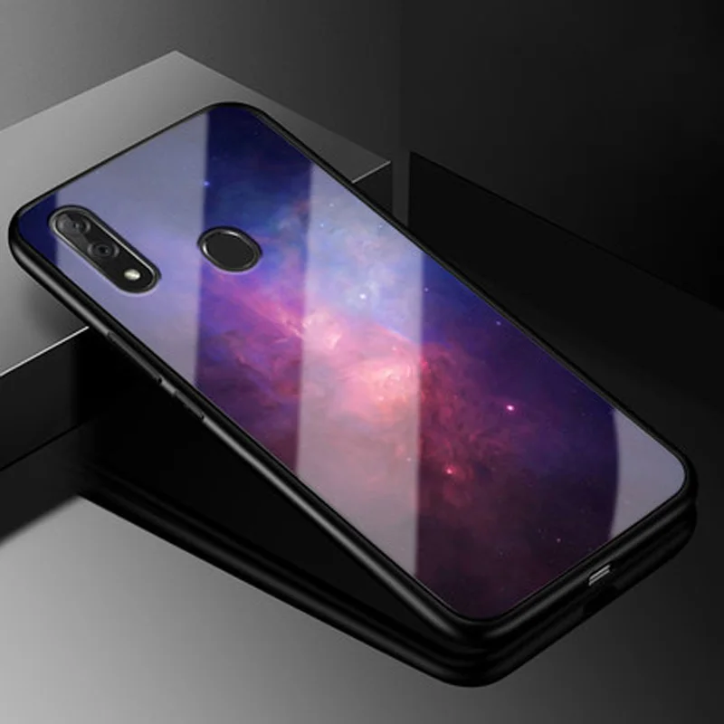 Чехол для zte blade V10, Модный чехол из закаленного стекла+ чехол с мягкими краями для zte blade V10 V1000, стеклянный жесткий чехол s V 10, оболочка funda
