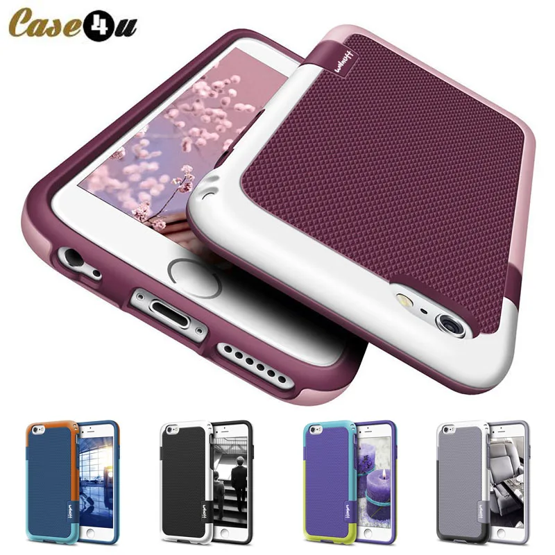 Противоударный Противоскользящий гибридный жесткий силиконовый чехол для iPhone X 8