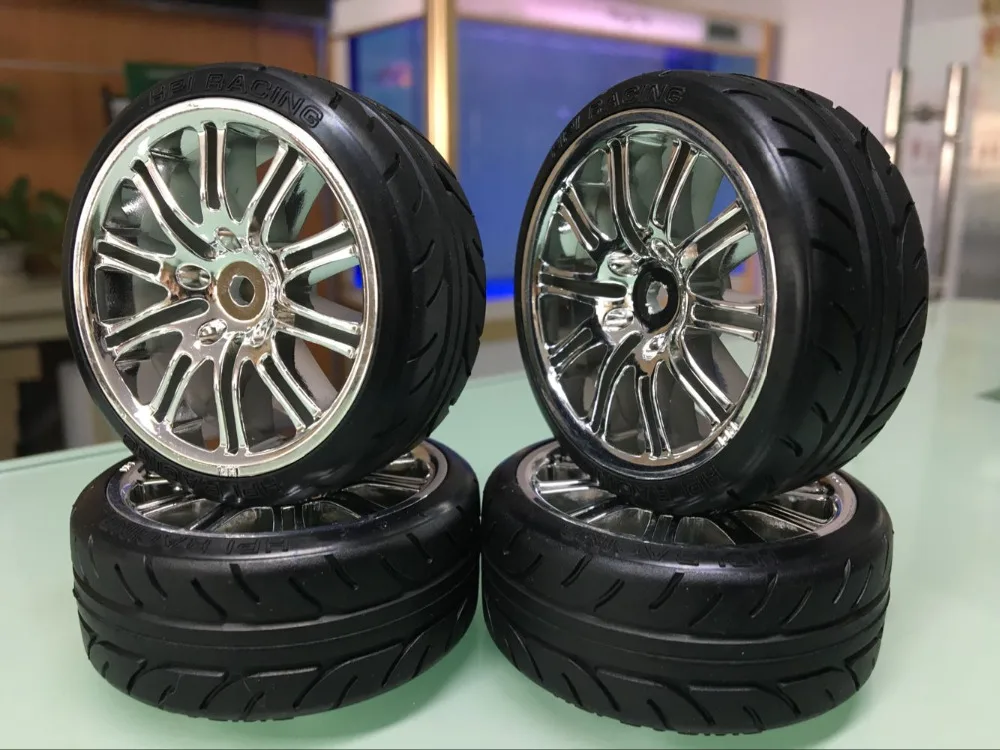 1/10 RC HEX 12 мм электрические дрифтерные колеса/шины для гонок на плоской дороге 4 шт