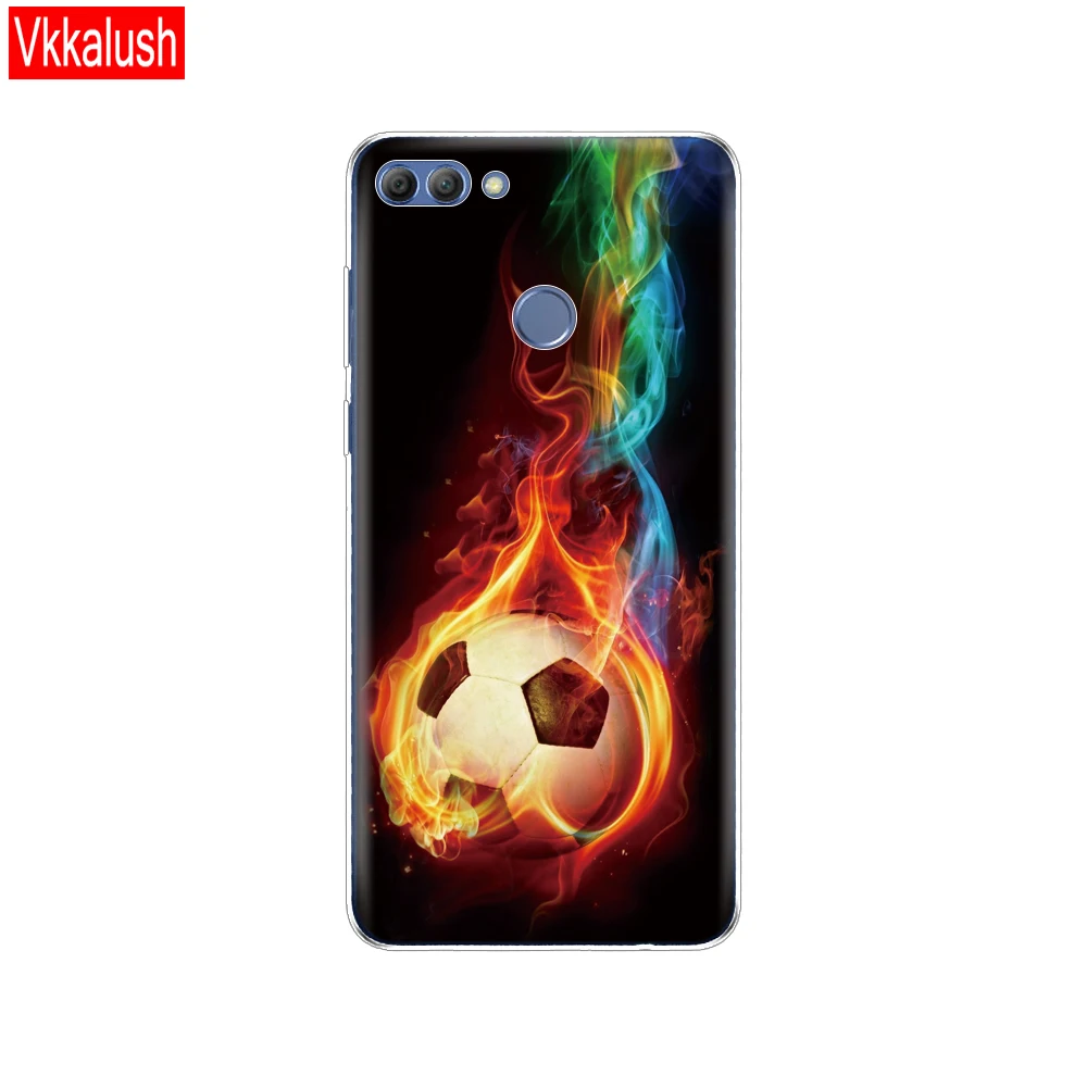 Чехол для телефона huawei P Smart Enjoy 7 S, Мягкий ТПУ силиконовый чехол на заднюю панель 360, полностью защитный прозрачный чехол с принтом - Цвет: 80088