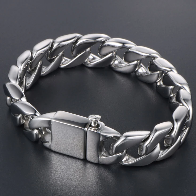 Браслеты и обручи мужские из полированной нержавеющей стали 14 5 мм|Цепочки
