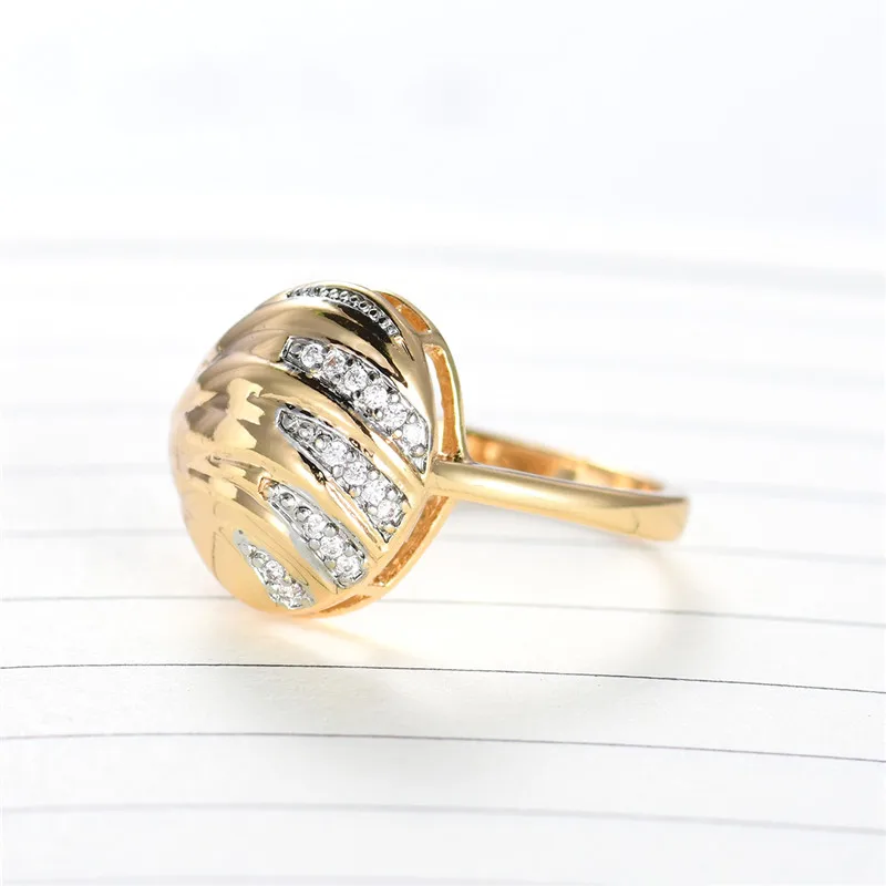BUDONG Unique Design Cubic Zircon Pave Setting Finger Ring Engagement Wedding Party Women Fashion New Rings Jewelry XUR626 | Украшения и