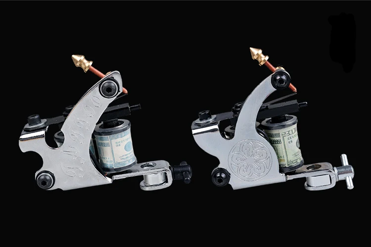 OPHIR Полный комплект татуировки 2 Пистолеты 6 Цвет чернила иглы с ручкой кремния