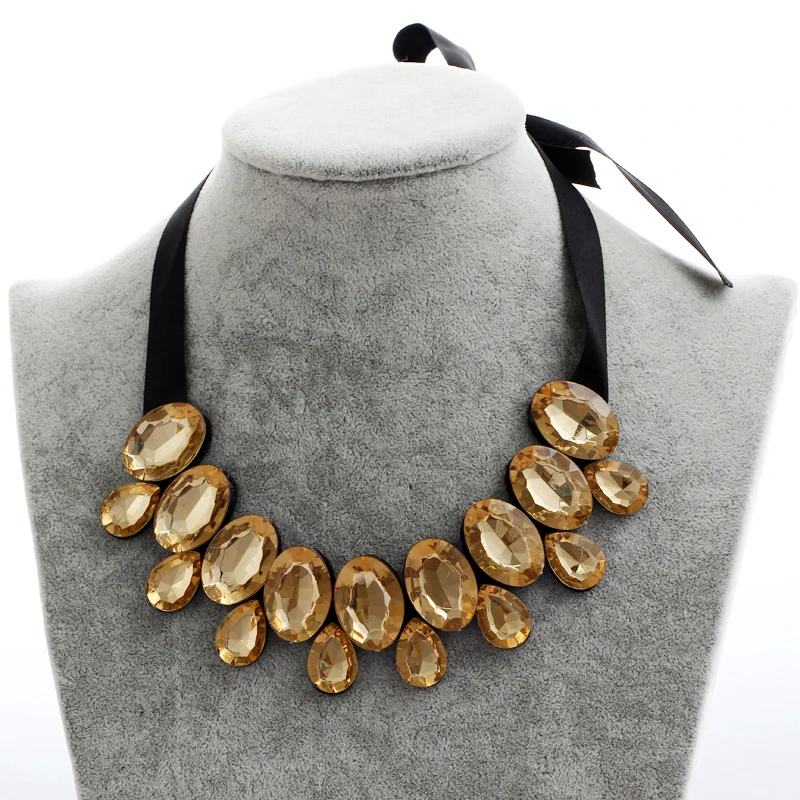 Модное винтажное богемное длинное ожерелье чокер с подвеской в виде капли воды