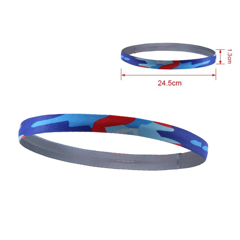 Stripe Absorbing Braided Sweatband Sport Headband Hairband Anti-slip Hair Bands Elastic Stretch Headwear Headpiece Women Men | Спорт и